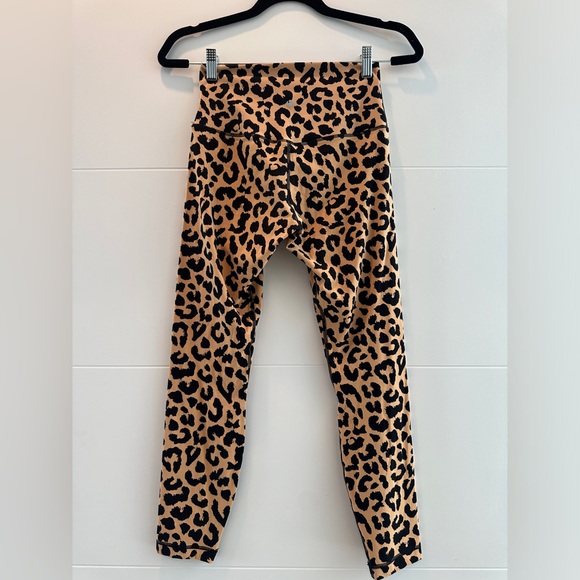 Hawthorne Leopard Print High-Waisted Workout Leggings Athletic Athleisure Sporty - Picture 9 of 11